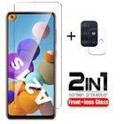 2 в 1 Защитное стекло для Samsung A21s 2020 Защита объектива камеры для Samsung Galaxy A 21 s A21s 21 s A217F Закаленное стекло пленка