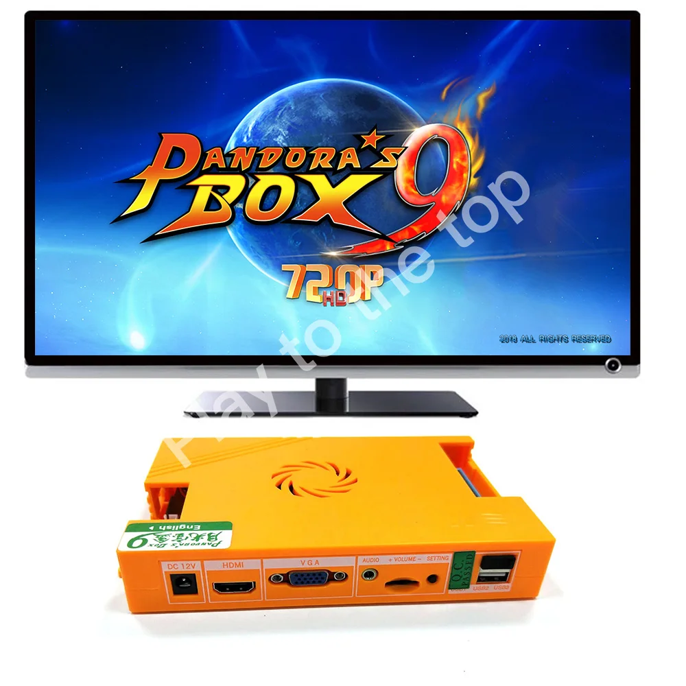 Pandora Box 9 1500 В 1 аркадная игра семейный блок программного управления материнской платы для консоли HDMI VGA usb джойстик для ПК ТВ ps3 Mary Kombat pacman