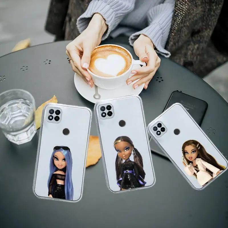 

Doll Bratz girl lovely Phone Case Transparent for Xiaomi redmi note 5 7 8 9 10 11 t S A lite pro high quality funda