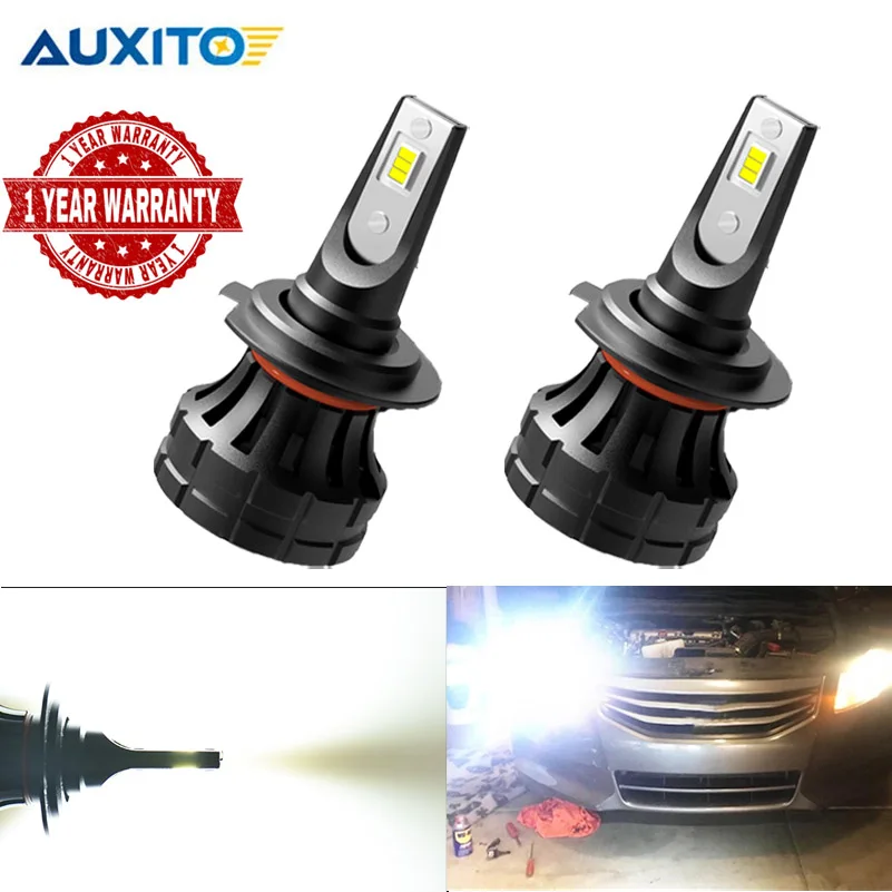 2 шт. H7 светодиодный фары 60 Вт 12000LM для Ford Mondeo Peugeot 508 2008 3008 Авто Светодиодный 6000 К