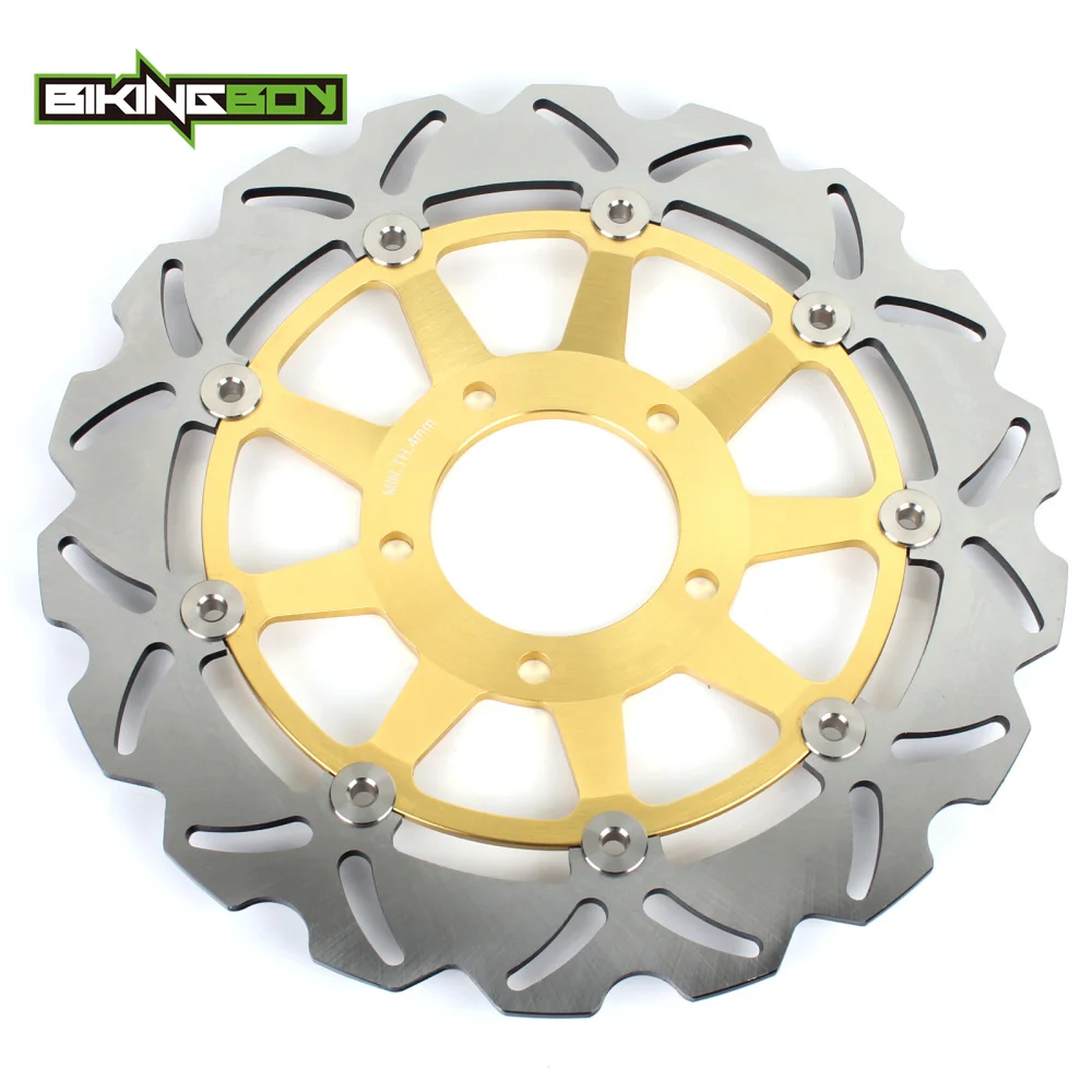 

BIKINGBOY Front Rear Brake Discs Disks Rotors For Triumph Daytona T955 955 01 02 03 04 05 06 Speed Triple T509 955 2002-2004 Set