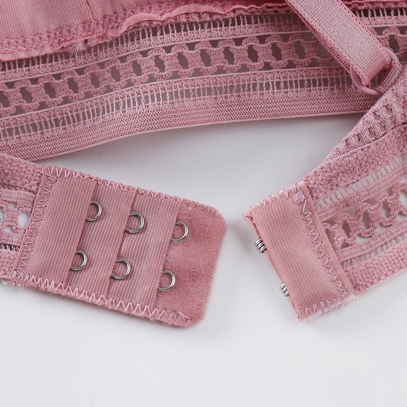 

Women's Underwear Striped Cotton Double Breasted Vertical Bar Thread Wrapped Chest Bottom Strap for Girls Bra Push Up Bra