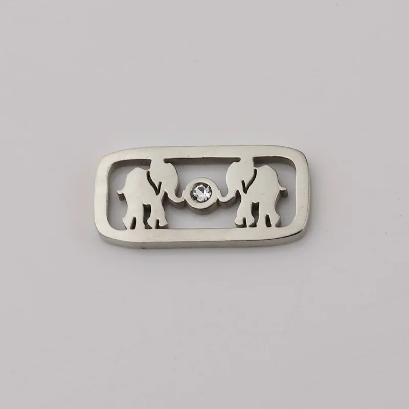 Подвески-слоны для стразы из нержавеющей стали с зеркальной полировкой