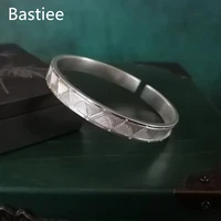 bastiee hmong 999 sterling silver bangle for women bracelet men chinese handcraft vintage bangles charms unisex ethnic gifts