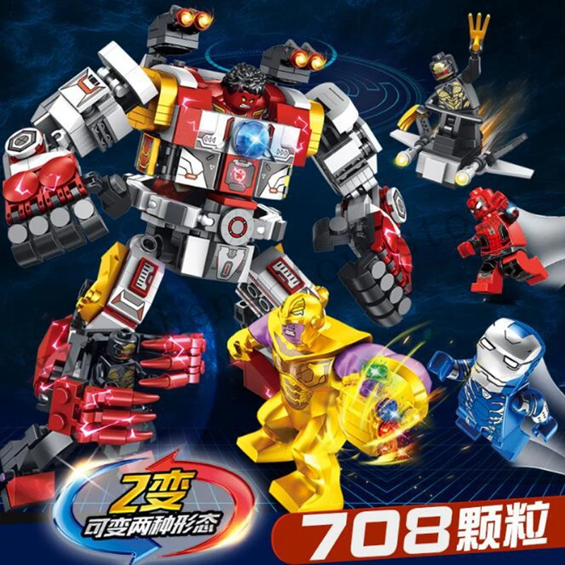 Чудо супергерой Мстители Alliance 60025 Железный человек Зеленый Гигантский