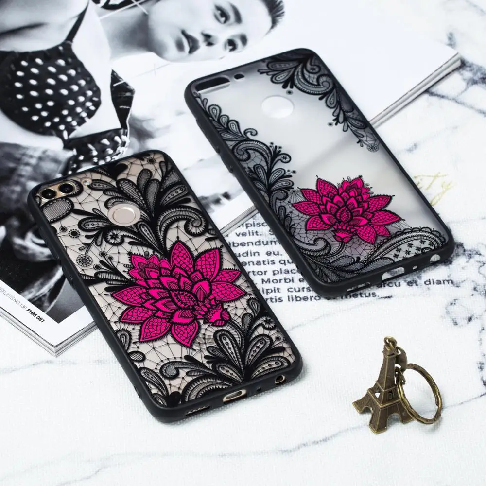 Кружевной чехол для huawei P Smart P20 P10 плюс P9 P8 Lite 2017 Y5 Y6 Y7 Prime Y9 2018 Honor 7A 7C Pro 7X8 9 10 Nova 2i 3E