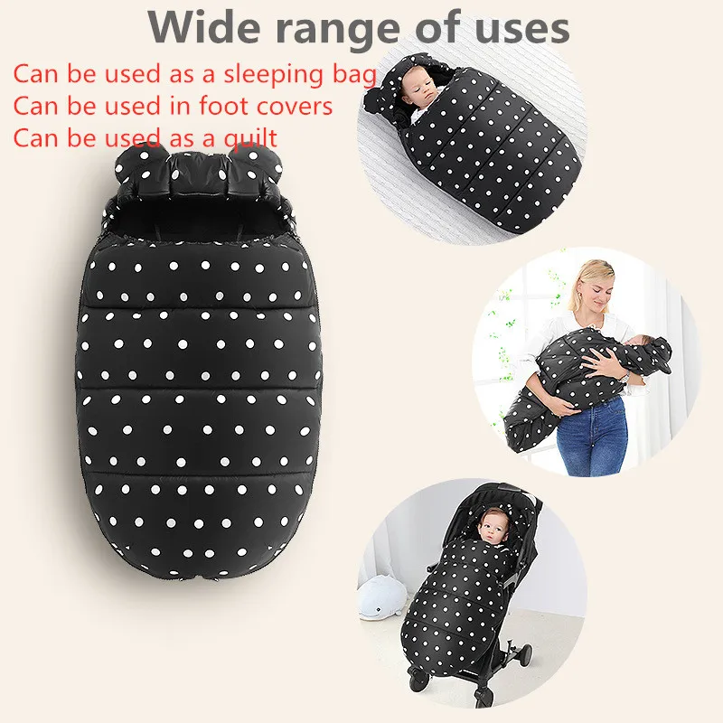 Детский спальный мешок осенне зимняя плотная теплая прогулочная коляска детский