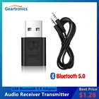 USB-адаптер для беспроводного Bluetooth-приемника 5,0, s 3,5 мм AUX, автомобильный аудиопередатчик, адаптер для динамика ПК