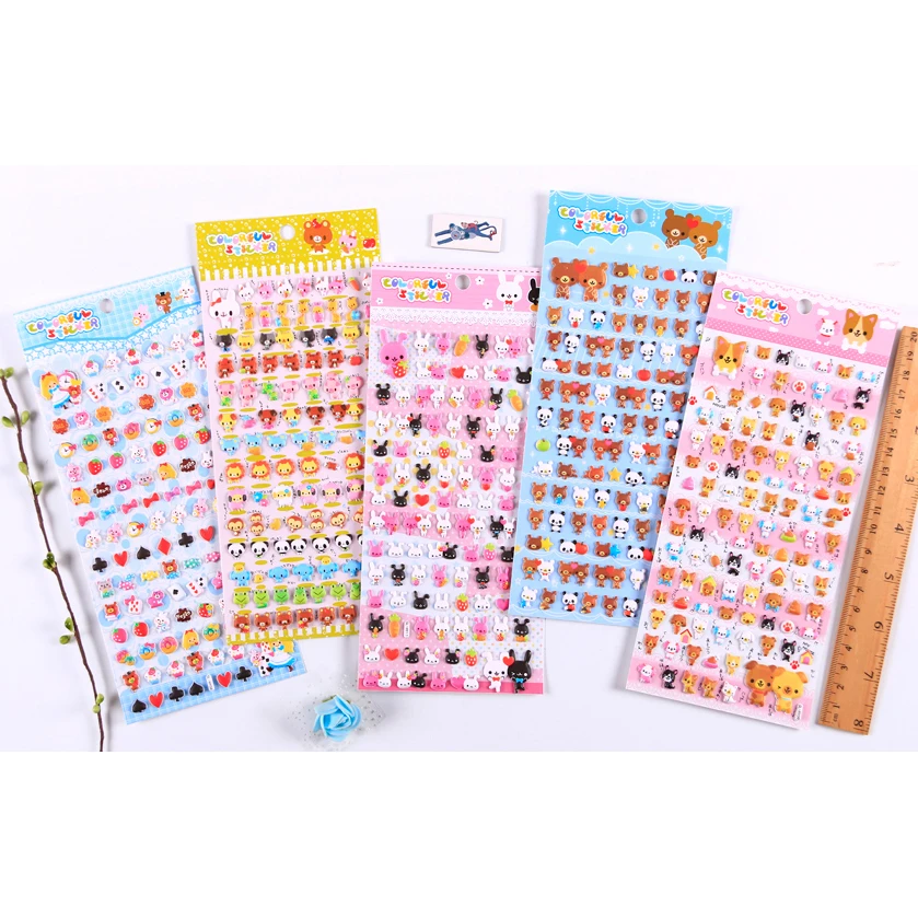 Милые декоративные 3D наклейки из пены с маленькими животными Канцтовары для