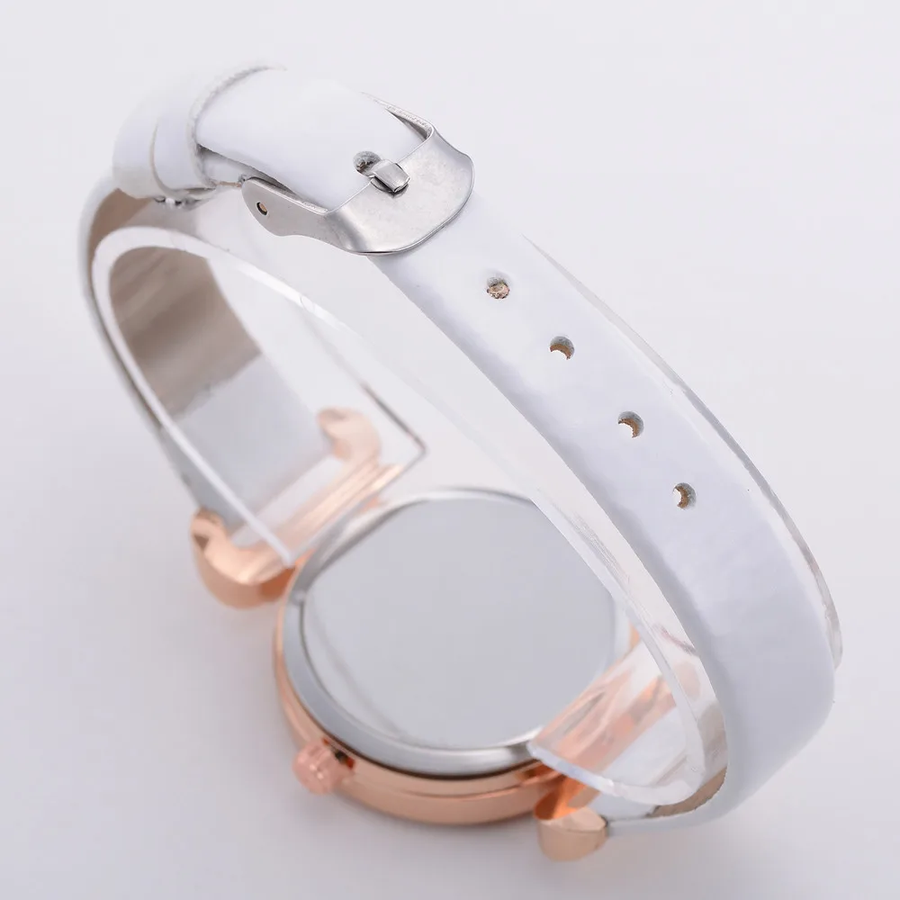 Hot Relogio Feminino Fashion Women Casual Rounded Analog Pointer Quartz Wrist Watch Small Dial Leather Bracelet Female Clock | Наручные