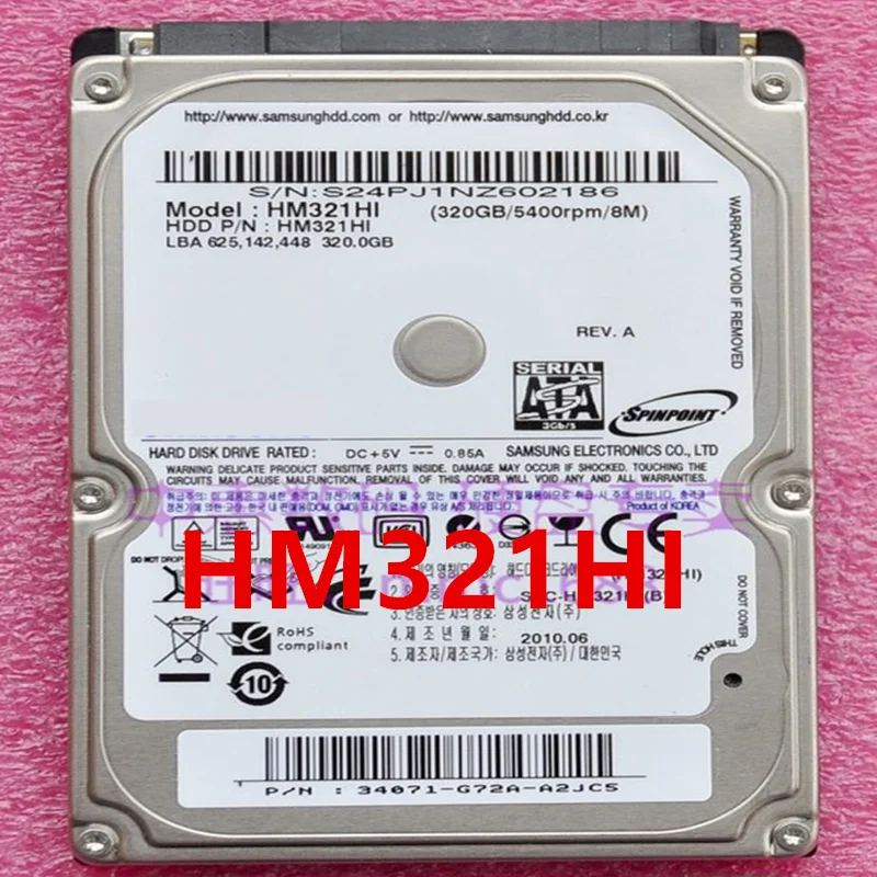 Почти новый оригинальный HDD для Samsung 320 ГБ 2 5 дюйма 8 Мб SATA 5400 об/мин ноутбука HM321HI |