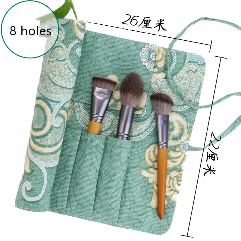 1 шт. рулон кисти для макияжа чехол держатель косметики с кисточками на поясе