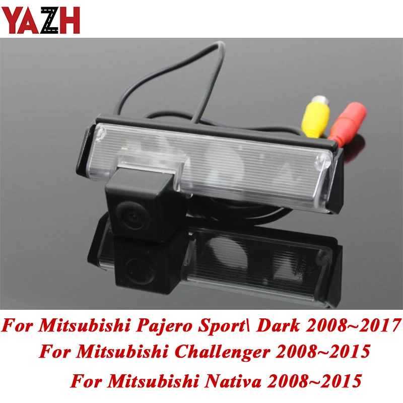 YAZH Беспроводная CCD HD широкоугольная камера заднего вида для Mitsubishi Pajero Sport Dark Montero