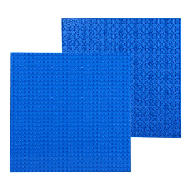 A2 DK Blue Двухсторонняя 32*32 точки напольная опорная плита для маленького кирпича DIY строительное основание для блоков для башни Классические блоки фигурка игрушка - Цвет: A2 DK Blue