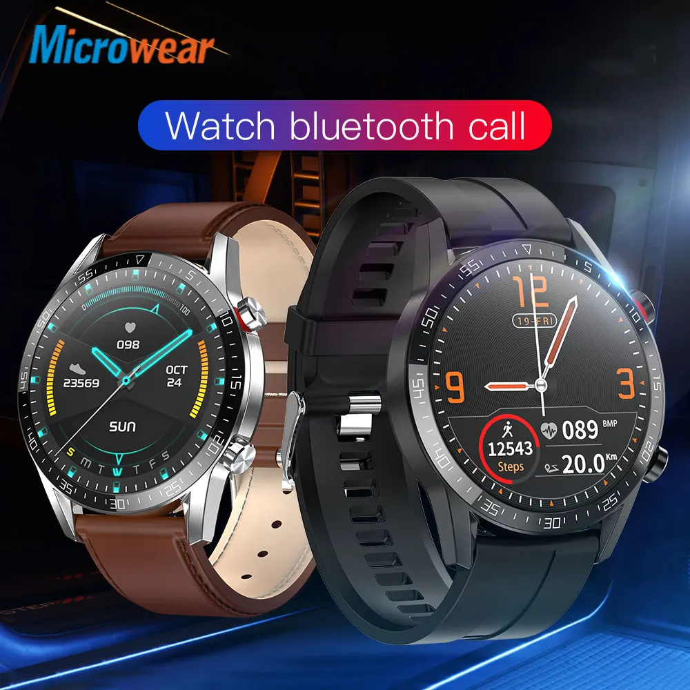 2021 Новый Microwear L13 Smart Watch ЭКГ сердечный ритм вызовов через Bluetooth крови Давление