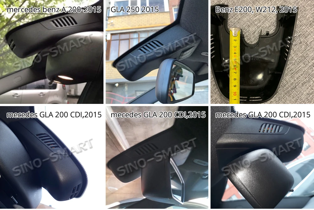 SINOSMART Novatek 96658 автомобильный WiFi DVR камера для Mercedes Benz GLA A CLA класс управления с помощью приложения SONY IMX323