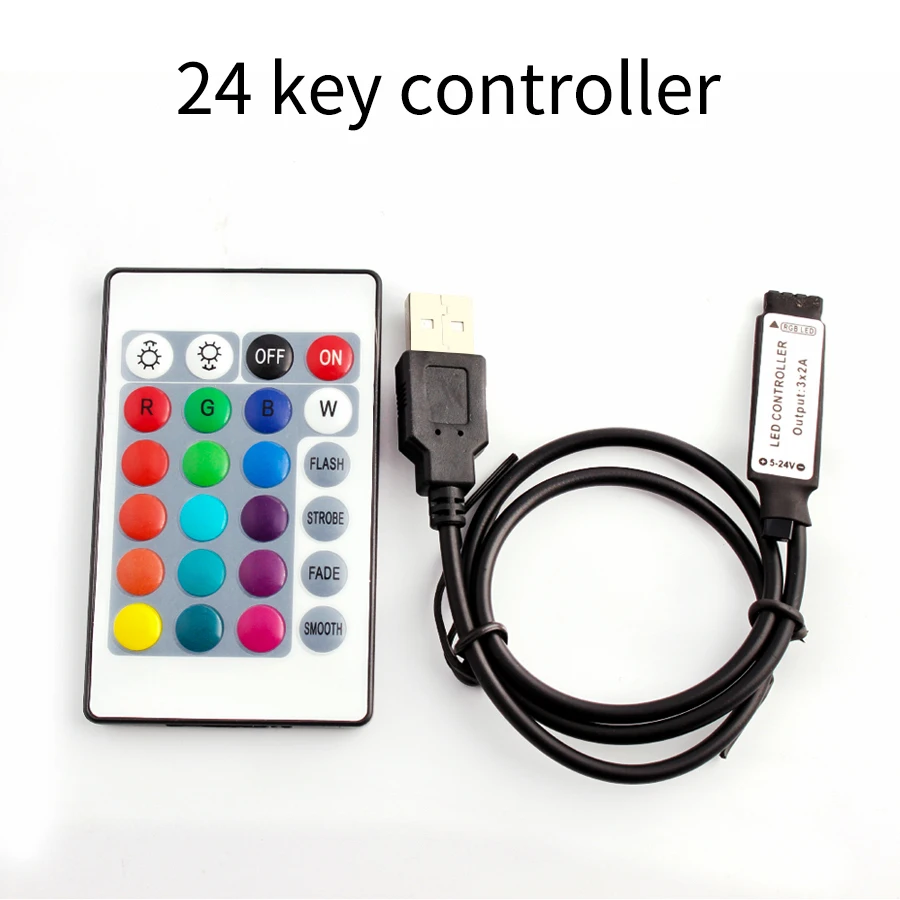USB светодиодный RGB дистанционный диммер светильник 5 12 24 V Вольт IR RF пульт