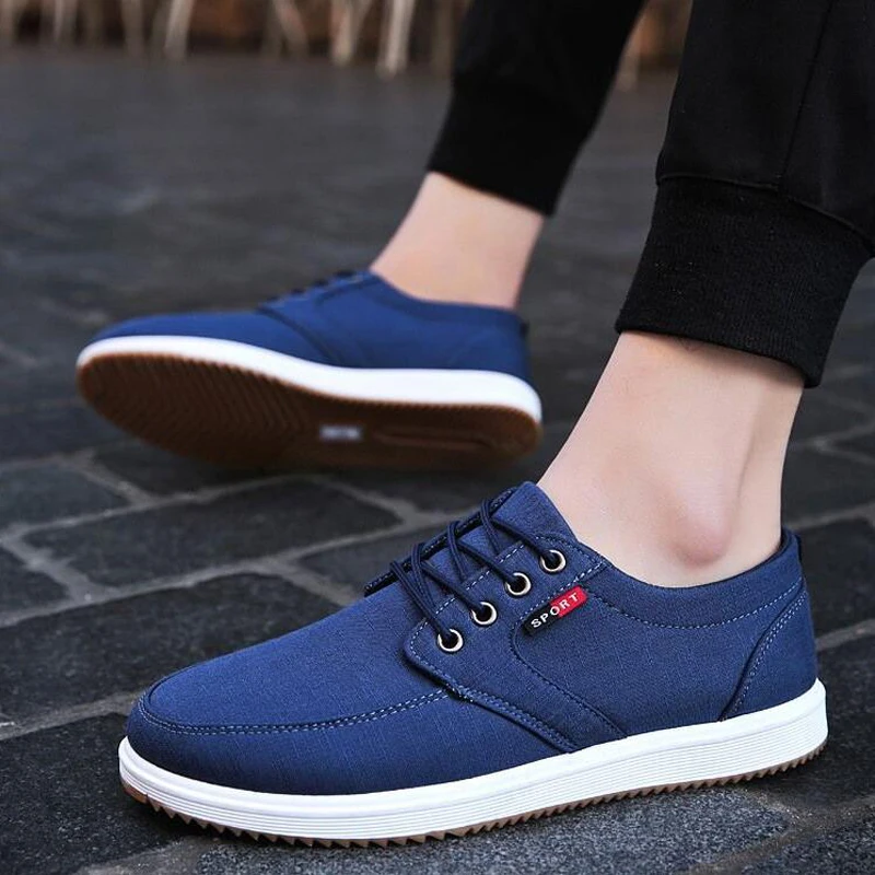 Мужская повседневная обувь 2019 г. Летняя парусиновая дышащая Повседневная
