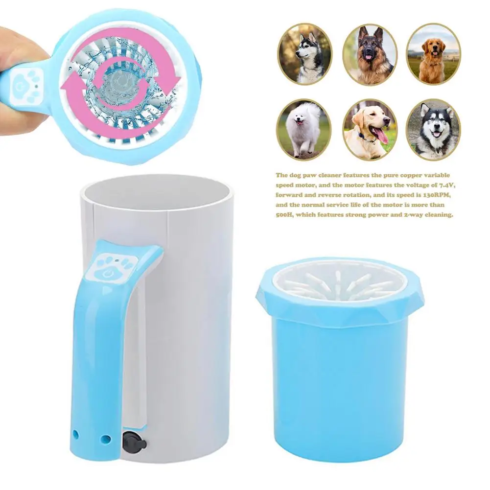 

Automatic Dog Paw Cleaner Pet Foot Washer Grooming Brush Portable Pet Cat Dirty Paw Cleaning Cup Soft Silicone Foot Wash Tool
