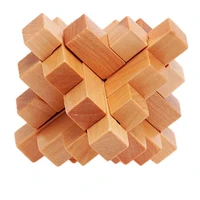 3d wooden puzzle toys game kongming lock chinese traditional cube brain teasers educational toy model building kits