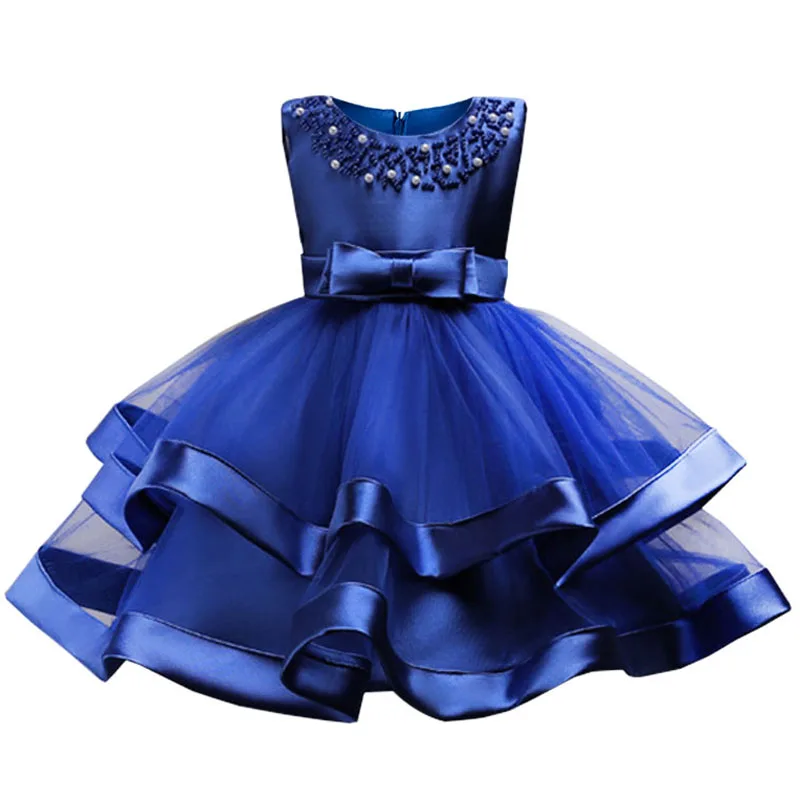 baby girl clothes Girl floral Princess party dress high-end children's wear lace flower beaded child bridal | Детская одежда и