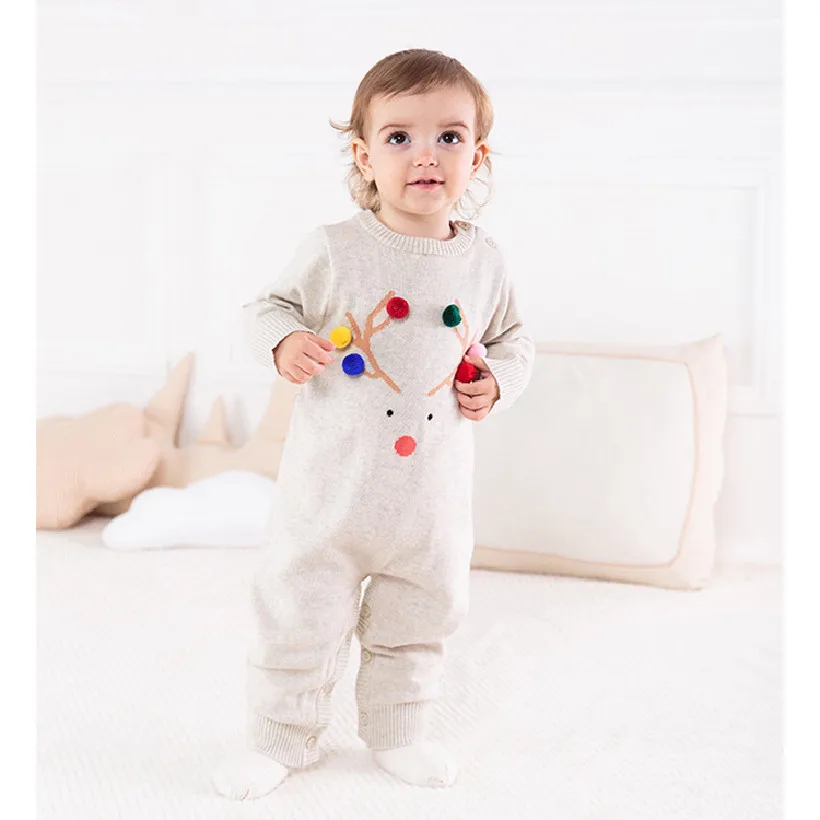 

Christmas Knitted Mom Daughter Couple Clothes Deer Mother Daughter Matching Sweater Romper Family Matching Mommy And Me Sweater