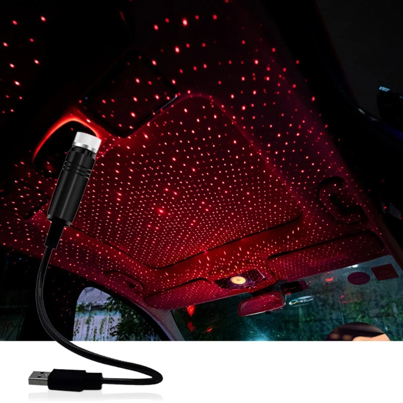 Автомобильный USB звездный красивый потолочный светильник звездное небо