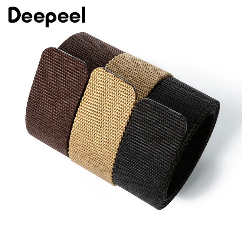 Deepeel 1 шт. 3.8X110 140 см нейлоновые лямки ремня плетения из плотной ткани без пряжки