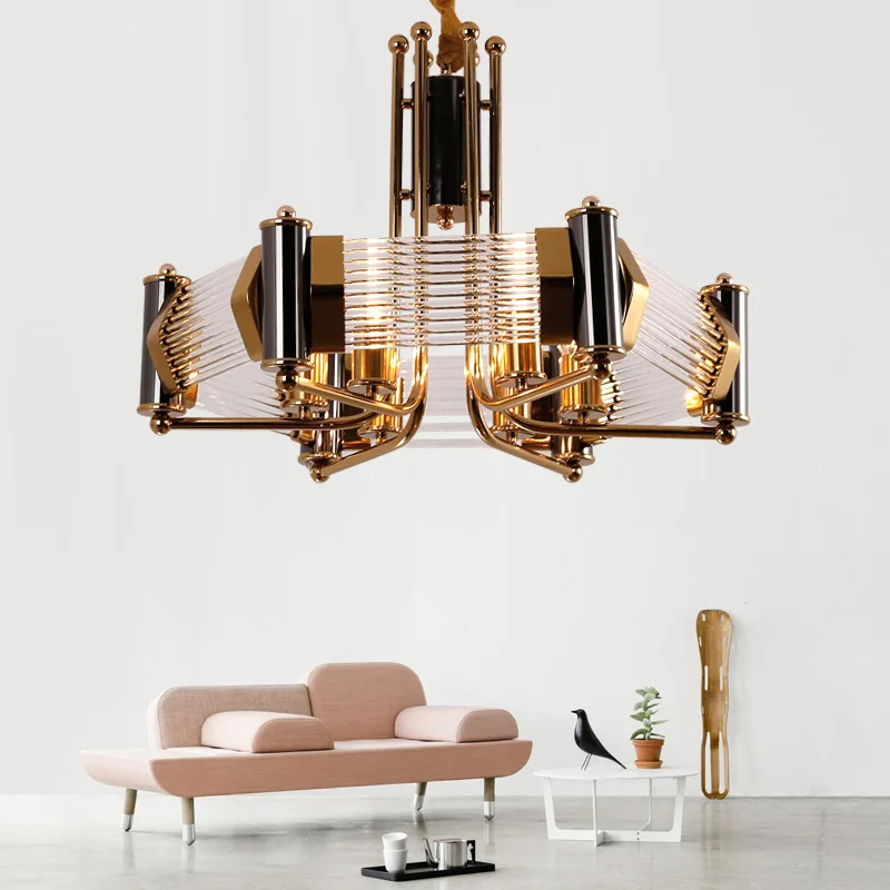 Европейская бронзовая подвесная люстра в античном дизайне роскошное