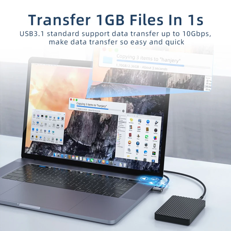 Магнитный адаптер USB C 24-контактный с магнитом на 3 1 поддержка 100 Вт PD данные 10