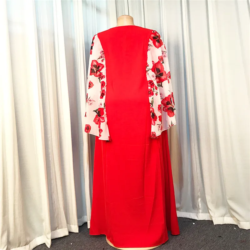 

Autumn Casual Long Puff Sleeve Dress Elegant Party Vestidos Vintage Stitching Dress Casual Sleeve Summer Vestidos Female