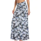 Летняя юбка с богемным принтом, Женская свободная пляжная длинная юбка макси с высокой талией, летние пляжные элегантные юбки, Женская юбка # T2