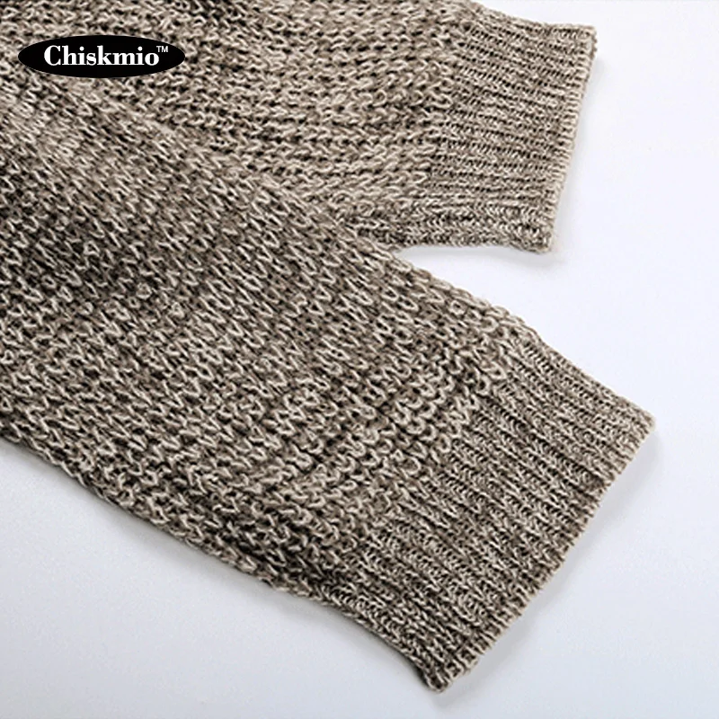 

Chiskmio Square Collar Knitted Sweater Women Long Strapless Knit Pullover Loose Knitting Tops Ladies Office Fashion Knitwear