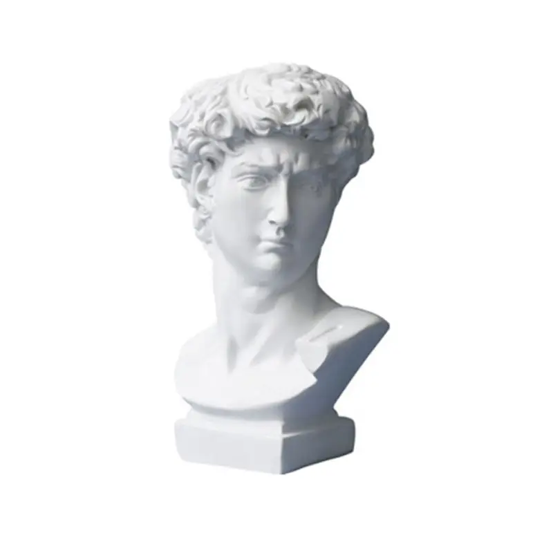 

Resin Vase Flower Pot Nordic Style Human Head Pen Brushes Holder Home Decoration