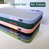 shockproof armor matte case for iphone 12 11 pro xs max xr x 6 7 8 plus se mini luxury silicone bumper clear hard pc cover funda