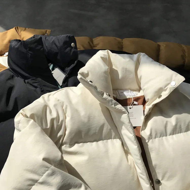 HXJJP, плотные однотонные женские парки с длинным рукавом, новые зимние куртки, женские пуховики