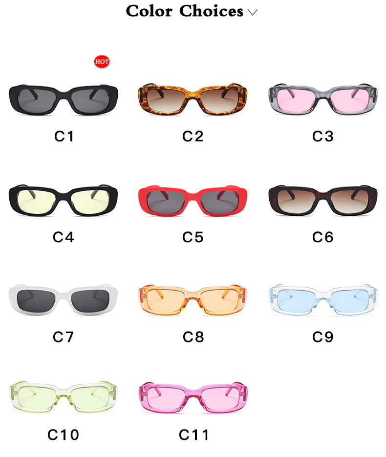 

New Fashion Vintage Sunglasses Women Brand Designer Retro Sunglass Rectangle Sun Glasses