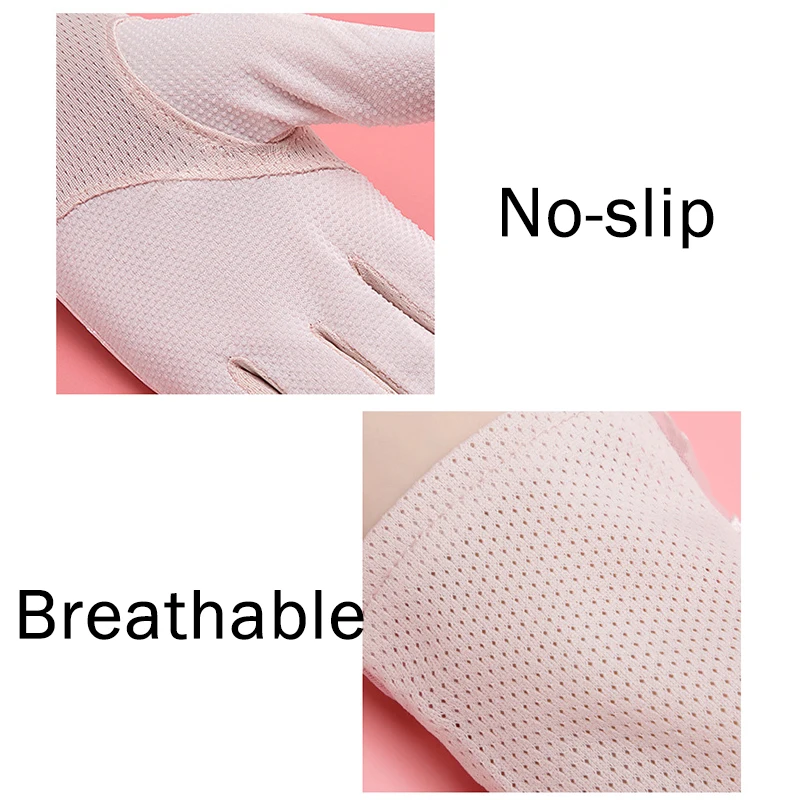 

Ladies Summer Sunscreen Gloves Driving Non-Slip Touch Screen Thin Long Lace Gloves Fashion Outdoor Sports