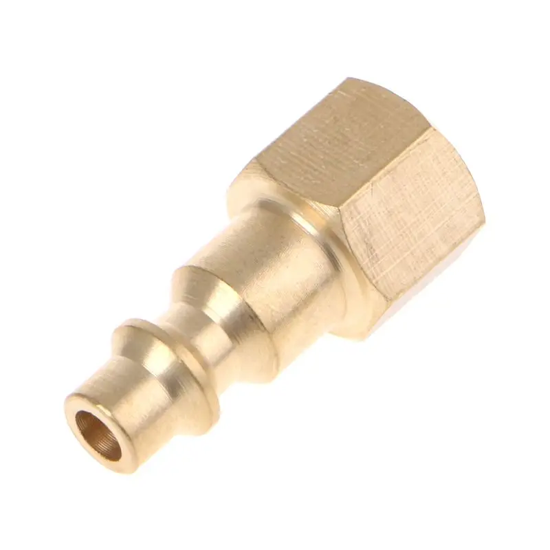 

Solid Brass 1/4" NPT Quick Connector Hose Fittings Air Compressor Coupler Plug