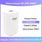Новый разблокированный китайский Unicom VN007 5G CPE беспроводной роутер NSA SA 2,3 Гбитс слот для Sim-карты роутер сетка Wi-Fi 5g CPE модем беспроводной высокой мощности
