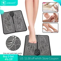 ems acupuncture electric foot massager mat tens electrodes masajeador circulation feet health care muscle relax salud massage