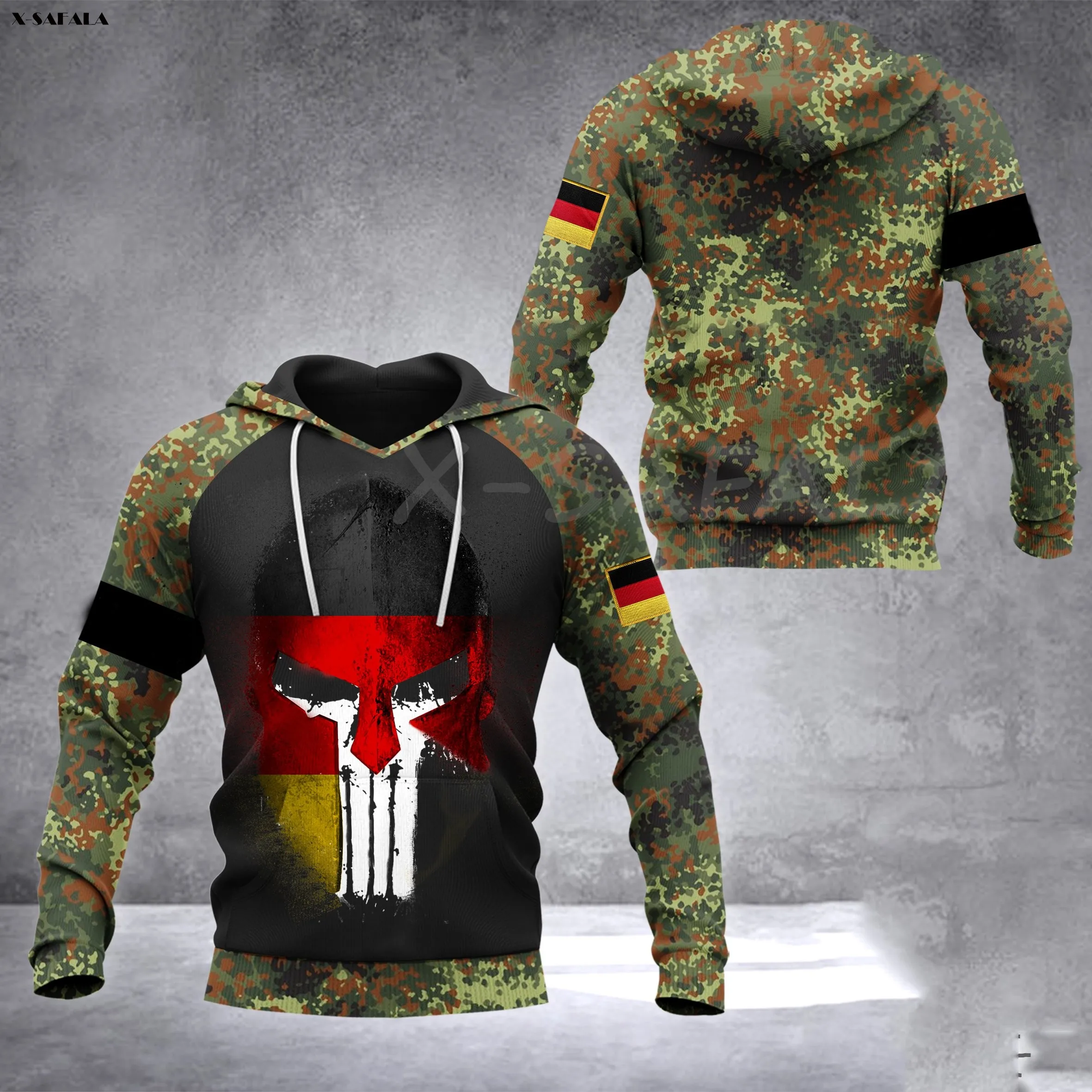 German ARMY Veteran Free Shipping Brazil 3D Printed Hoodie Man Women Zipper Pullover Sweatshirt Jersey Streetwear Tracksuits