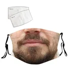 Забавная мужская маска для взрослых с фильтром и принтом