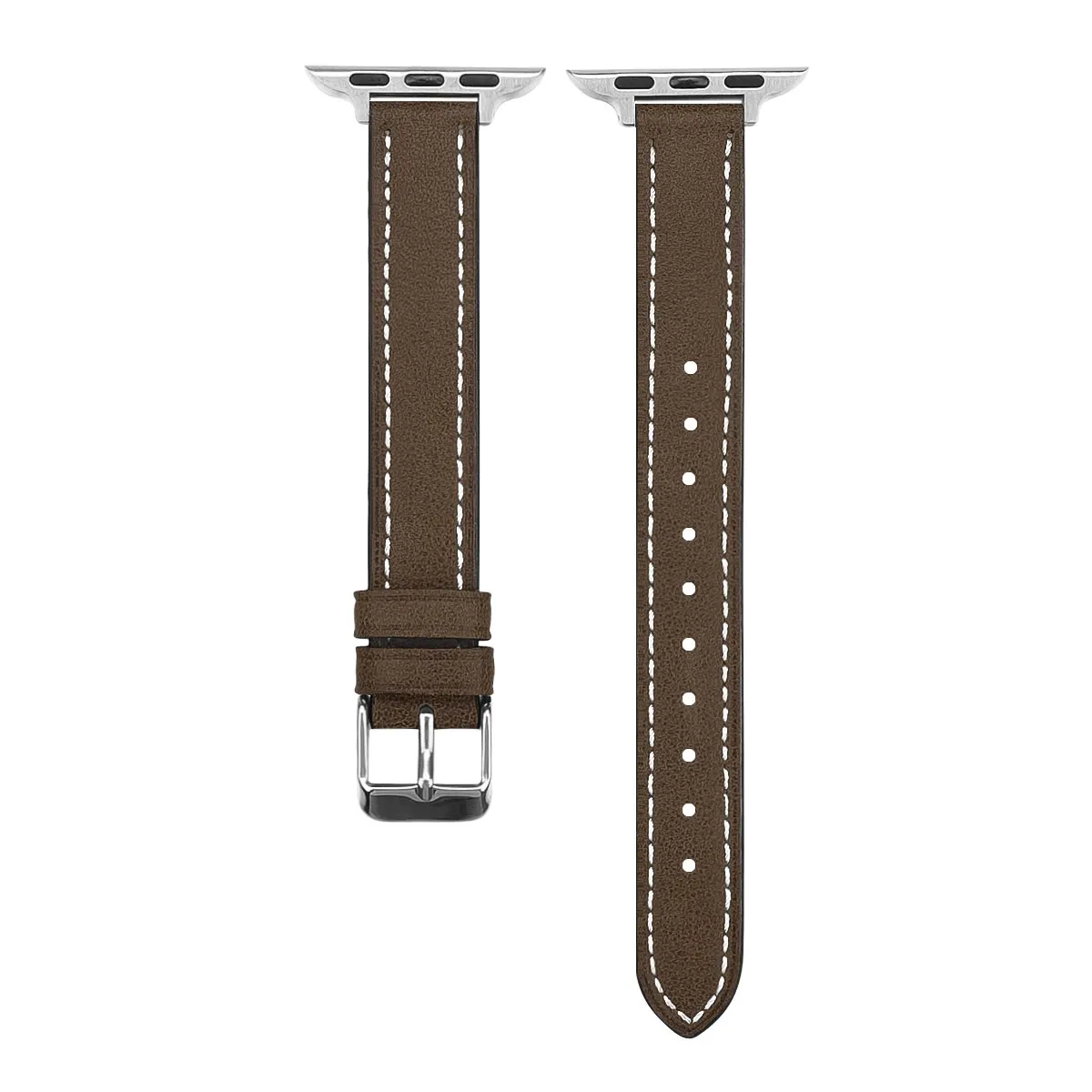 

14mm Blue Genuine Leather watchband for apple watch 6 5 44mm 40mm 38mm 42mm Bracelet iwatch Strap 4 3 2 1