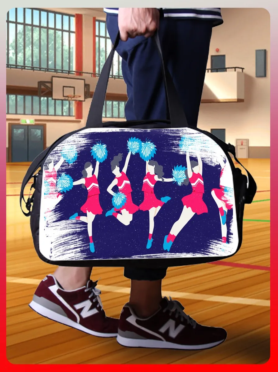 Gym Bag sports fitness hike with print cheerleading sports-177 shoulder bag schoolbag backpack kitbag | Спорт и развлечения