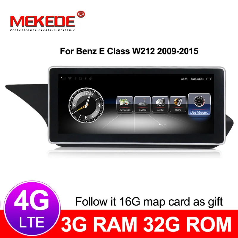 4G lte автомобильный Радио Стерео GPS навигационный плеер для Mercedes Benz MB E Class W212 2009 ~ 2015
