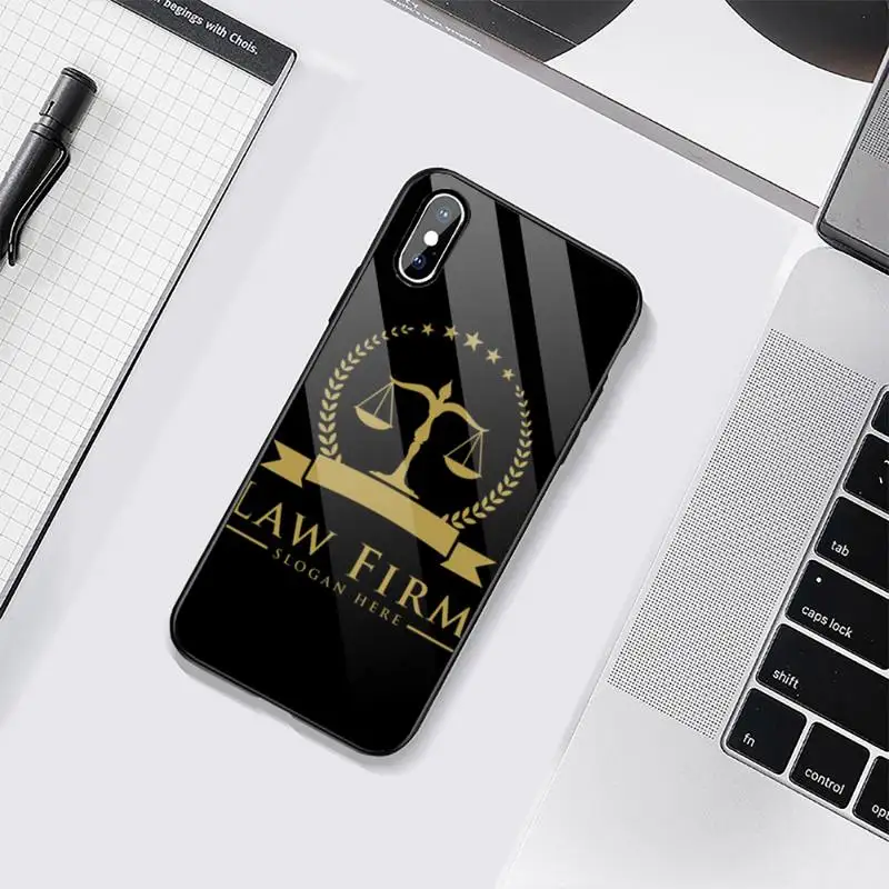 

Law Student Lawyer Judge Accessories Phone Cases Tempered glass For iphone 6 6S 7 8 plus X XS XR 11 12 mini PRO MAX
