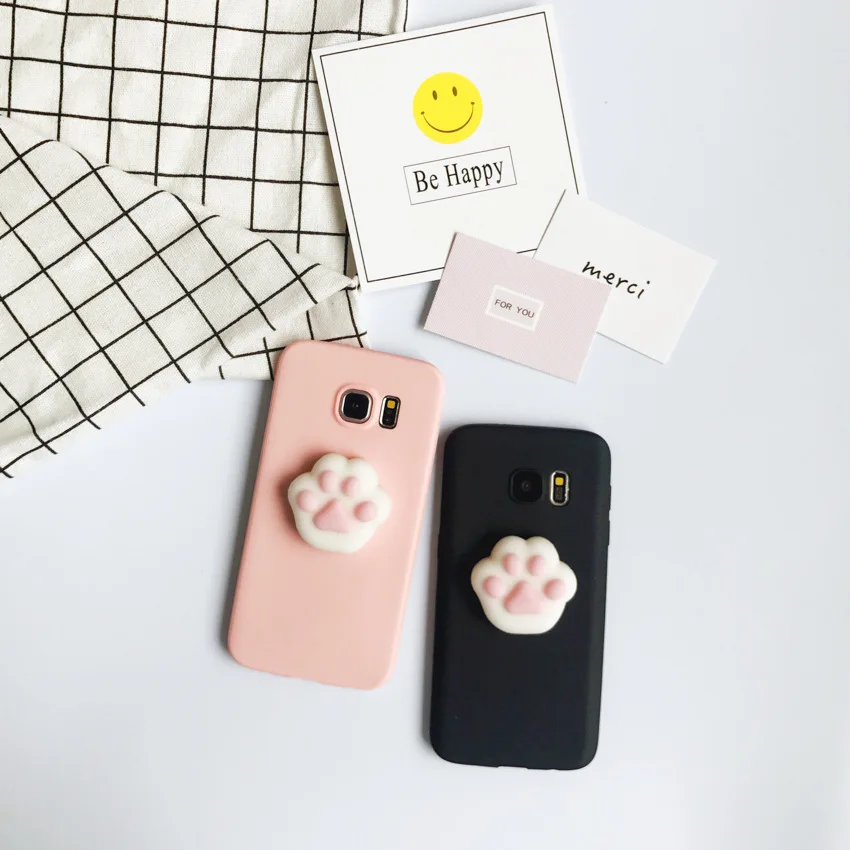 Милый 3D Силиконовый мягкий чехол с кошачьей лапой для телефона Huawei P40 Lite E P20 P30 PRO