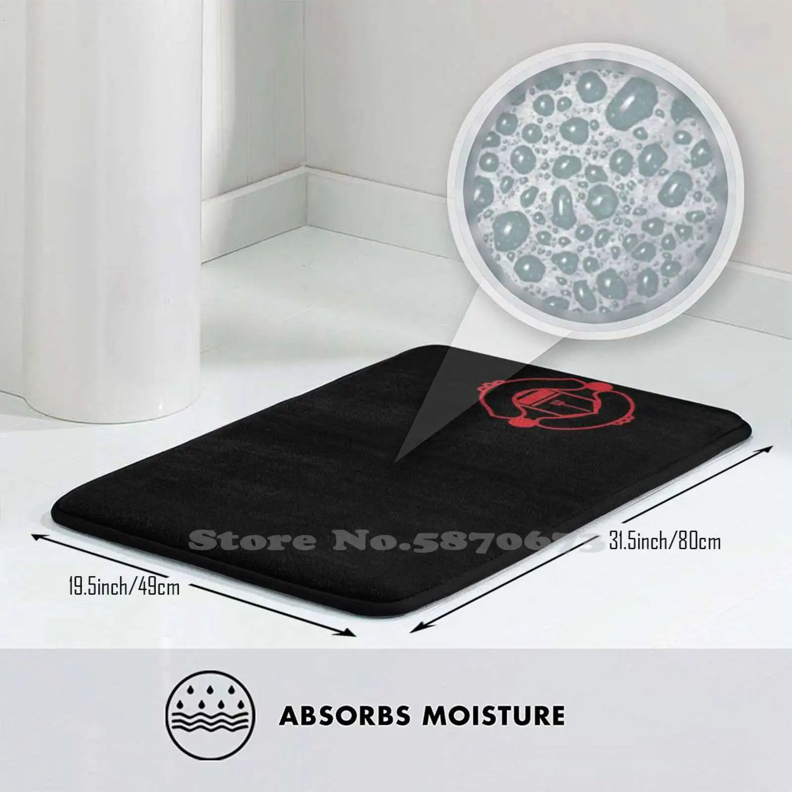 Мягкий Нескользящий 3D коврик для футбола красного и черного цвета | Дом сад