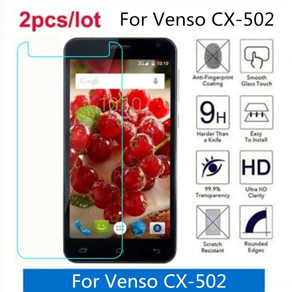 

Закаленное стекло для Venso CX-502 2.5D Premium, Защитная пленка для экрана для Venso CX-502